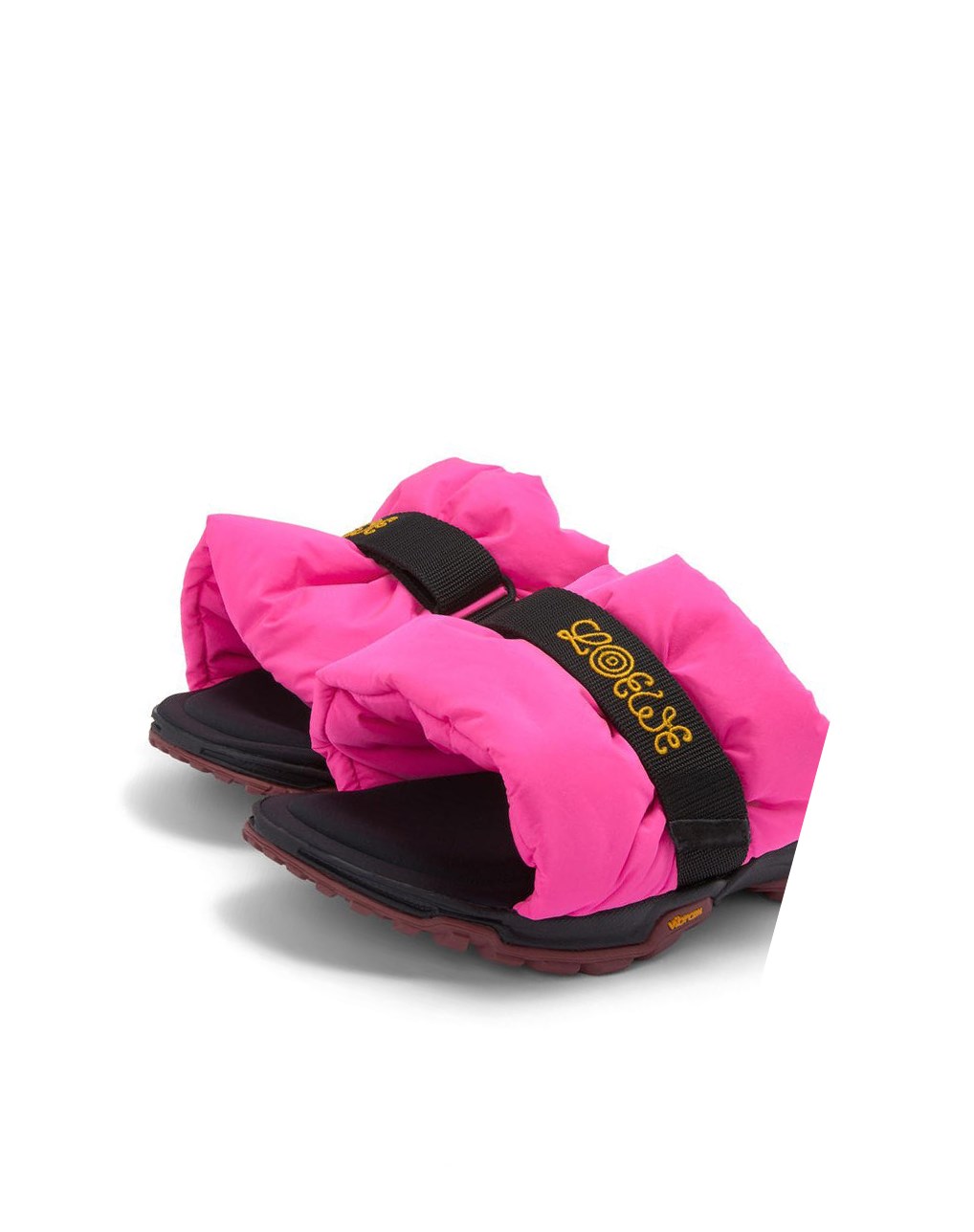Loewe Pleated slide in nylon Rosas | MFBGZ-9837