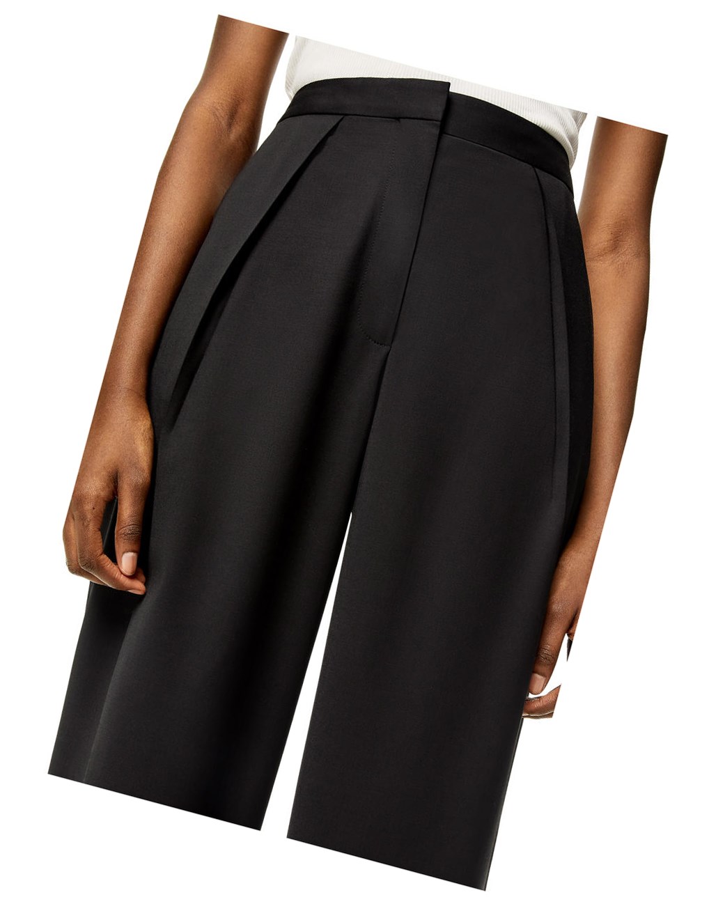 Loewe Pleated trousers in wool Negros | CXMRT-5140
