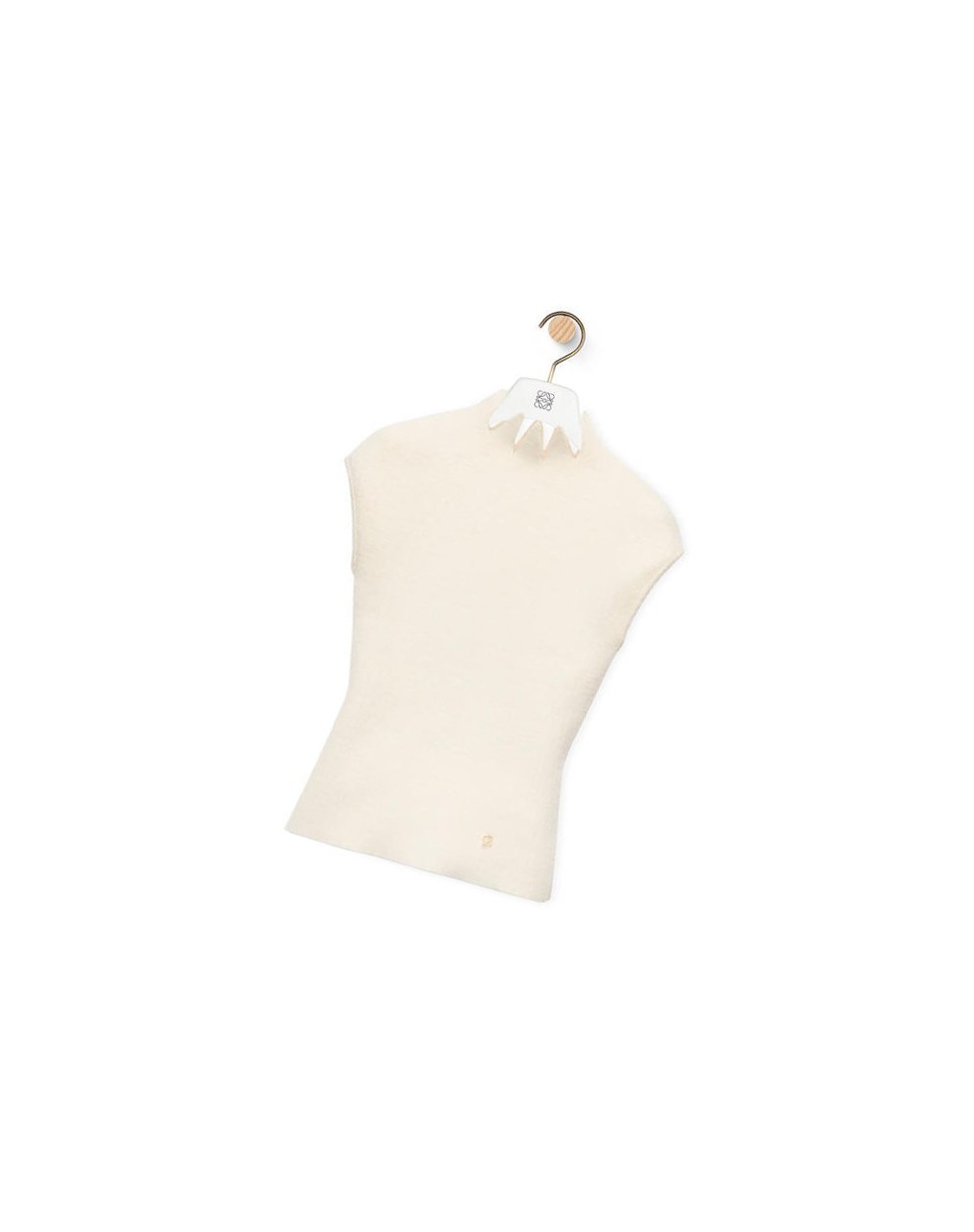 Loewe Pointy collar top in wool Blancos | YWPZK-0825