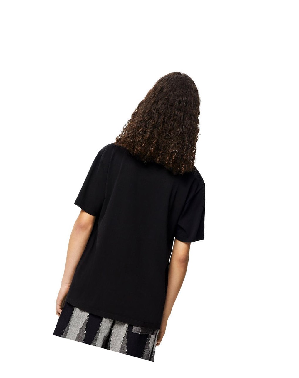 Loewe Portrait print T-shirt in cotton Negros | KJBAC-5806