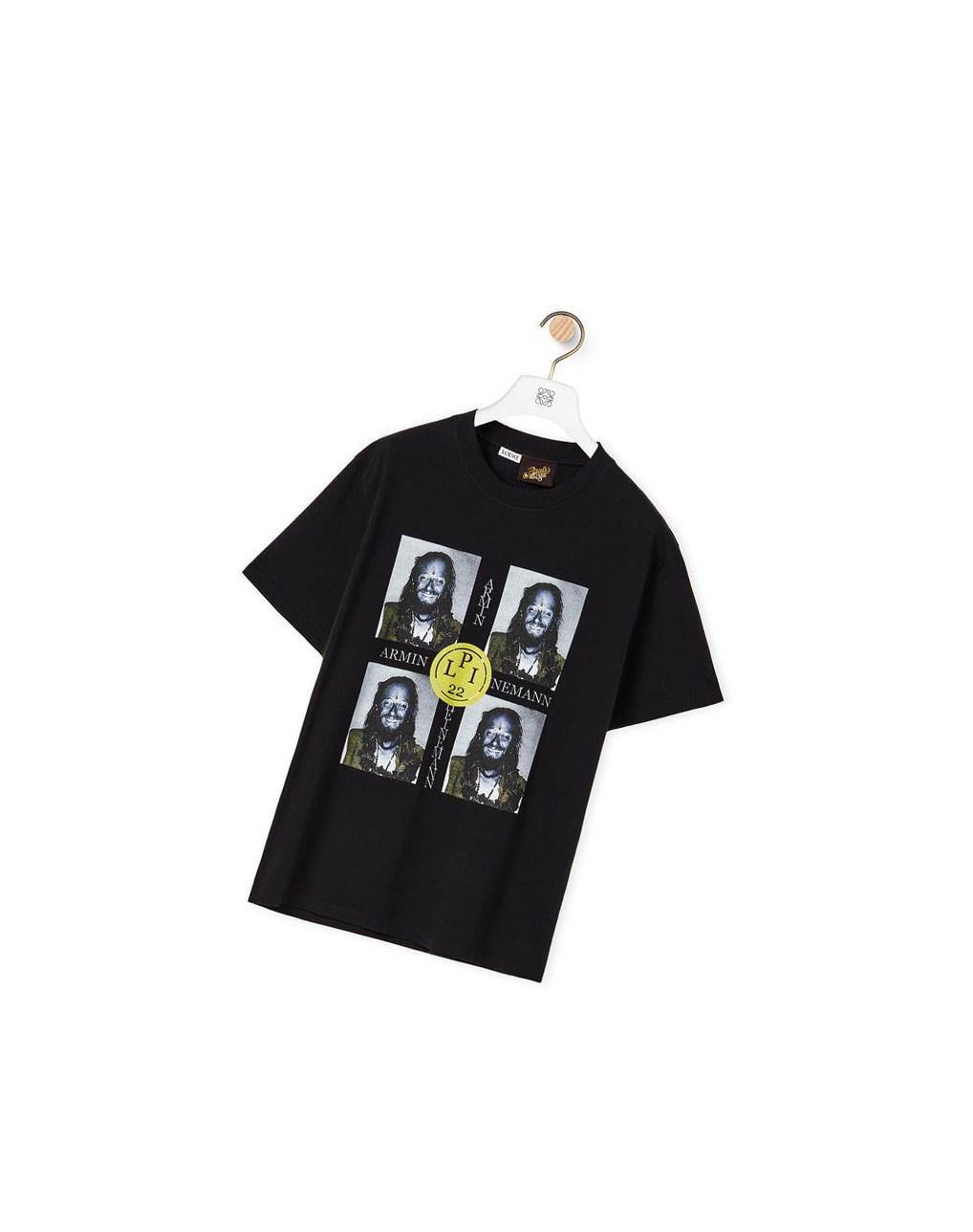 Loewe Portrait print T-shirt in cotton Negros | KJBAC-5806