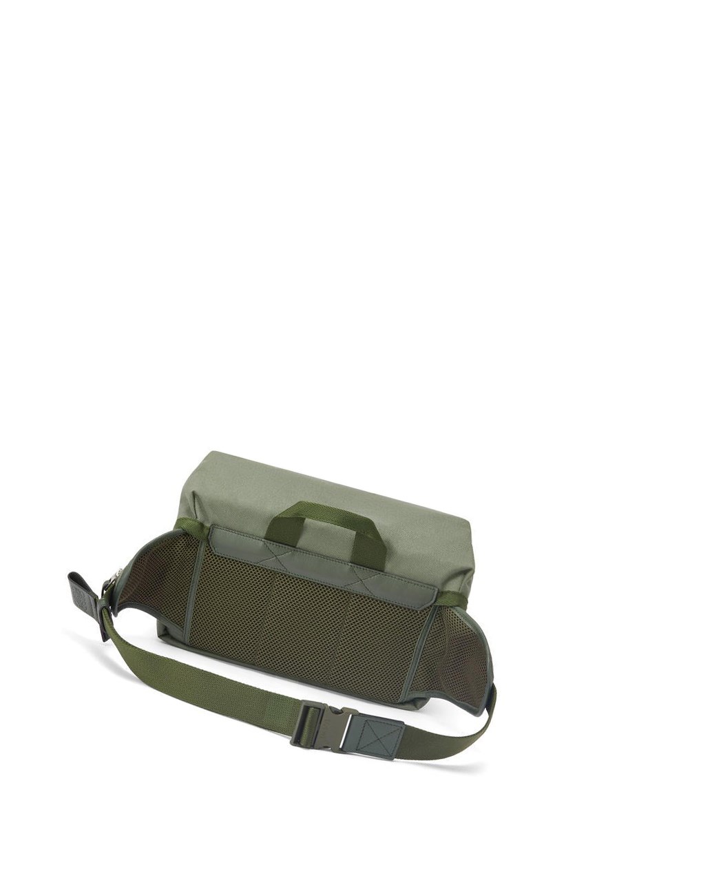 Loewe Postman Sling in Anagram jacquard and canvas Kaki Verdes | YOKSL-2738