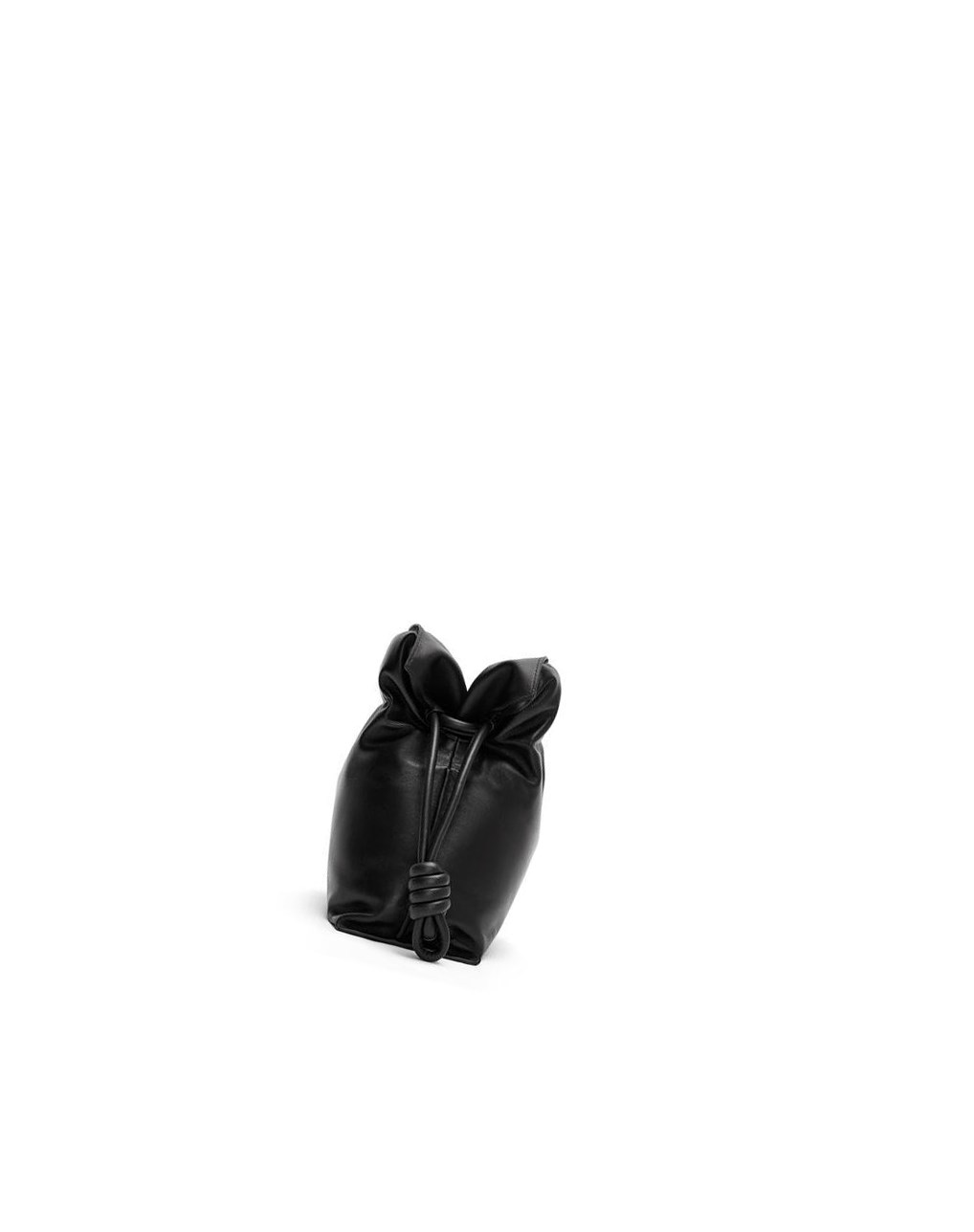 Loewe Puffer Flamenco clutch in shiny nappa lambskin Negros | MPKFC-5294