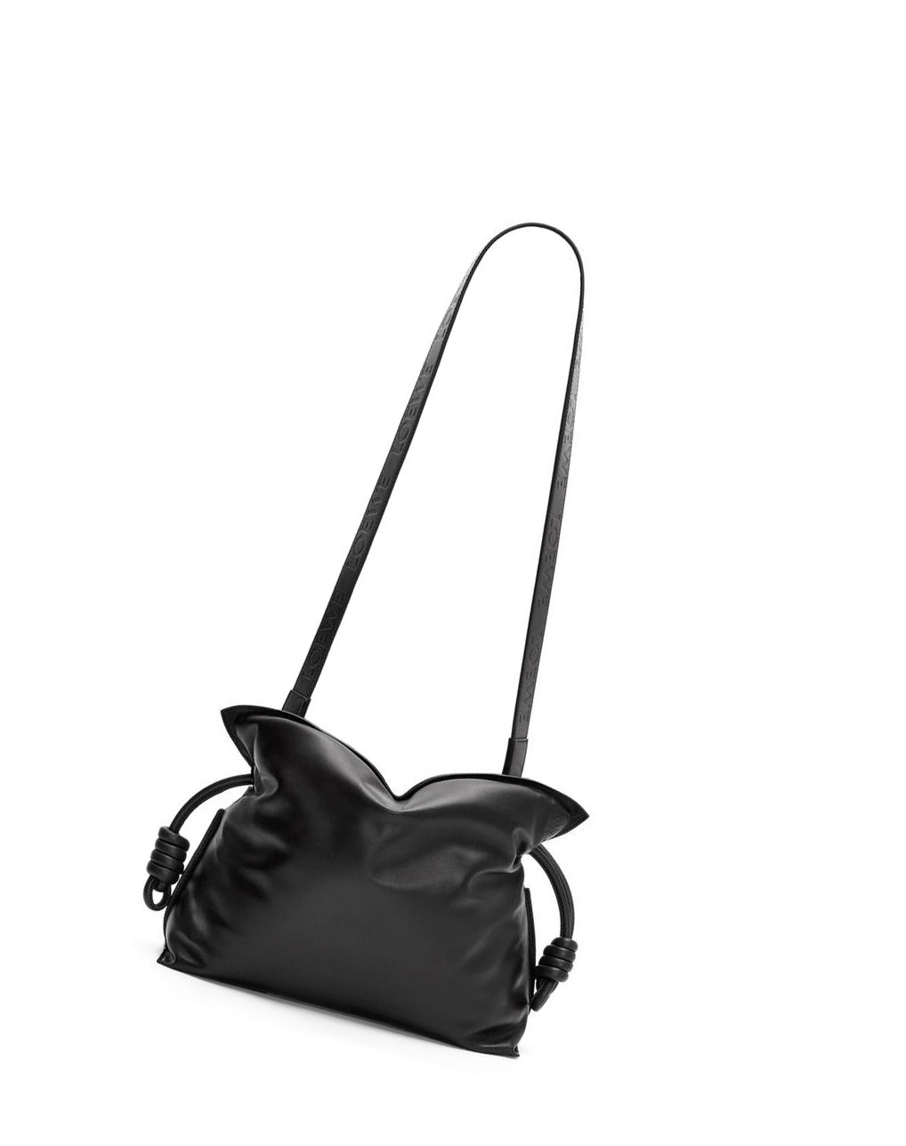 Loewe Puffer Flamenco clutch in shiny nappa lambskin Negros | MPKFC-5294