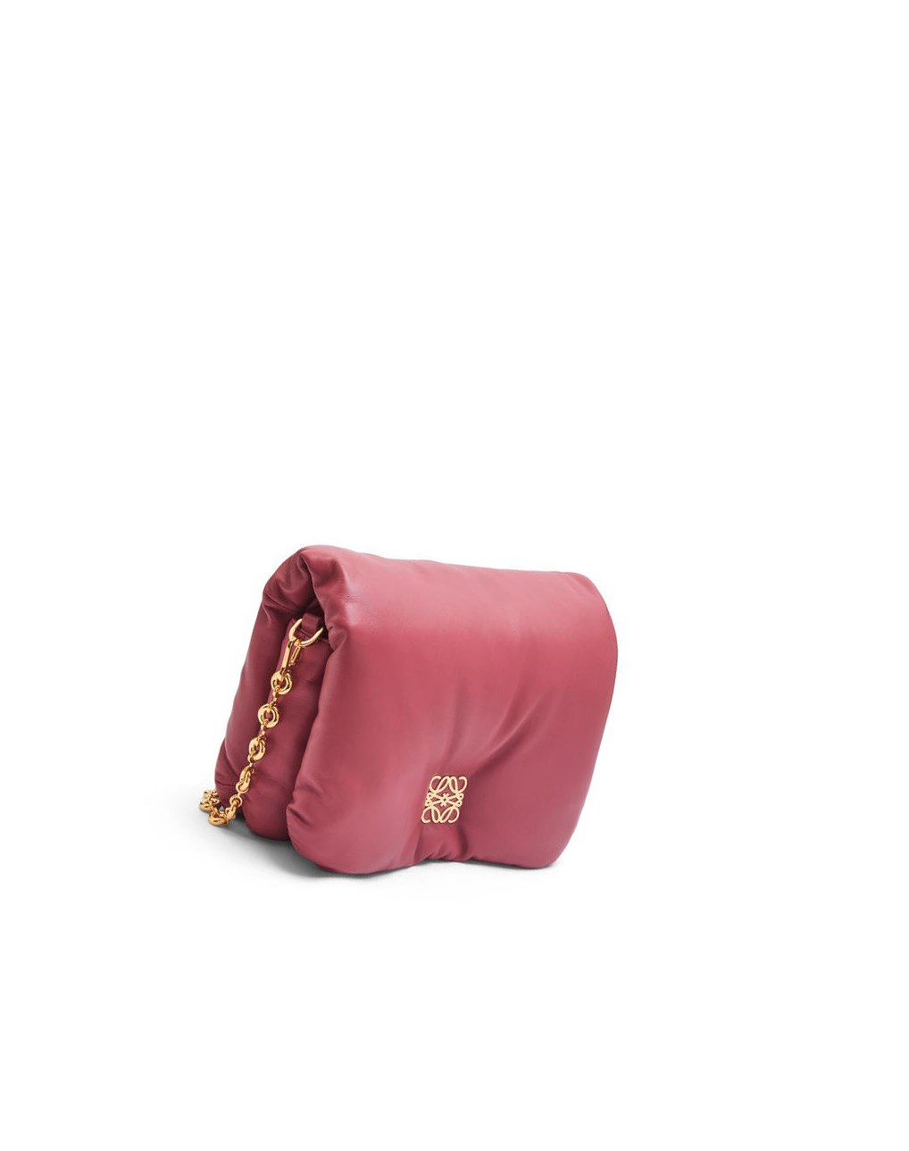 Loewe Puffer Goya bag in shiny nappa lambskin Plumrose | UYFQV-8421