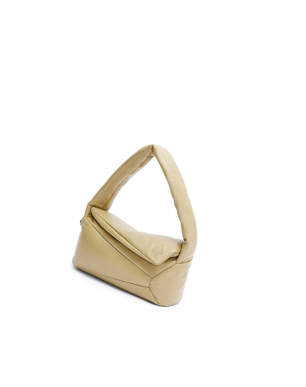 Loewe Puffer Puzzle Hobo bag in shiny nappa lambskin Verdes | UFLJQ-1734