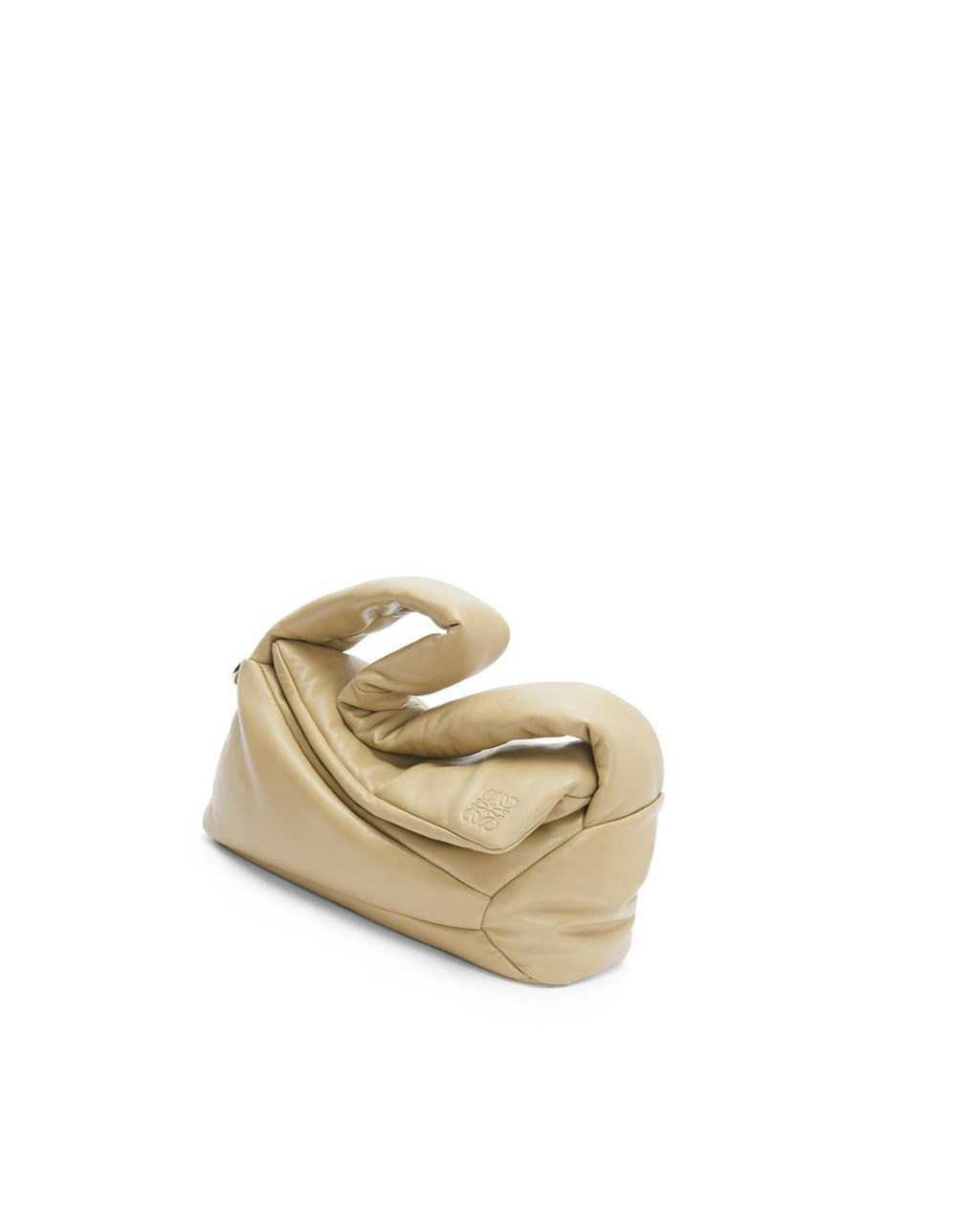 Loewe Puffer Puzzle Hobo bag in shiny nappa lambskin Verdes | UFLJQ-1734
