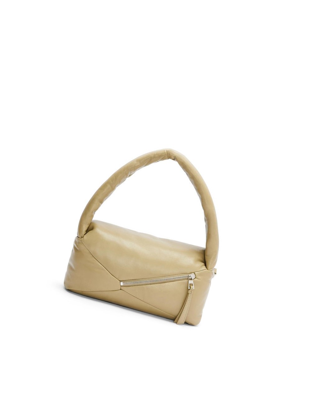 Loewe Puffer Puzzle Hobo bag in shiny nappa lambskin Verdes | UFLJQ-1734