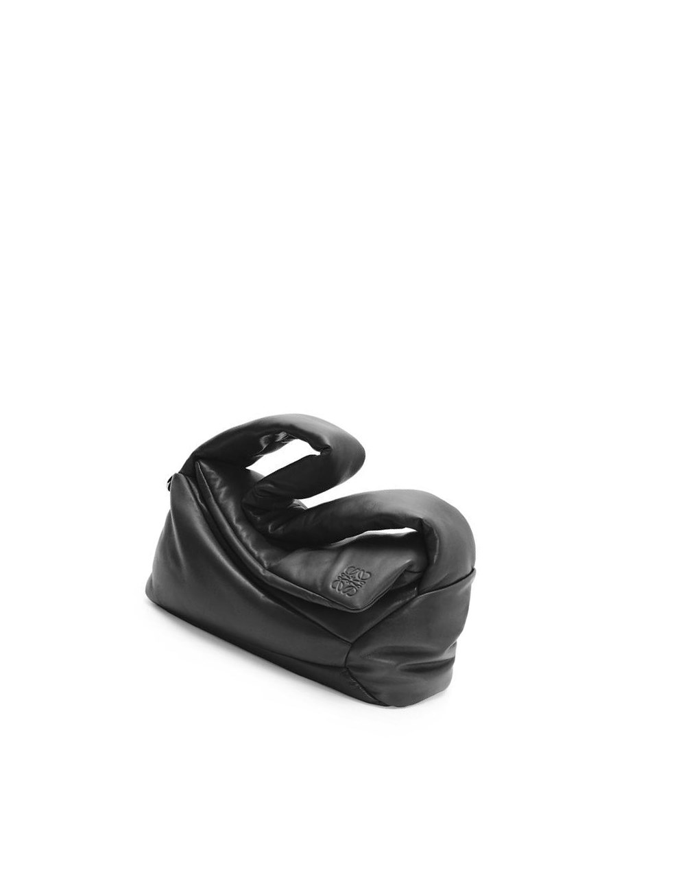 Loewe Puffer Puzzle Hobo bag in shiny nappa lambskin Negros | VSAZJ-2381