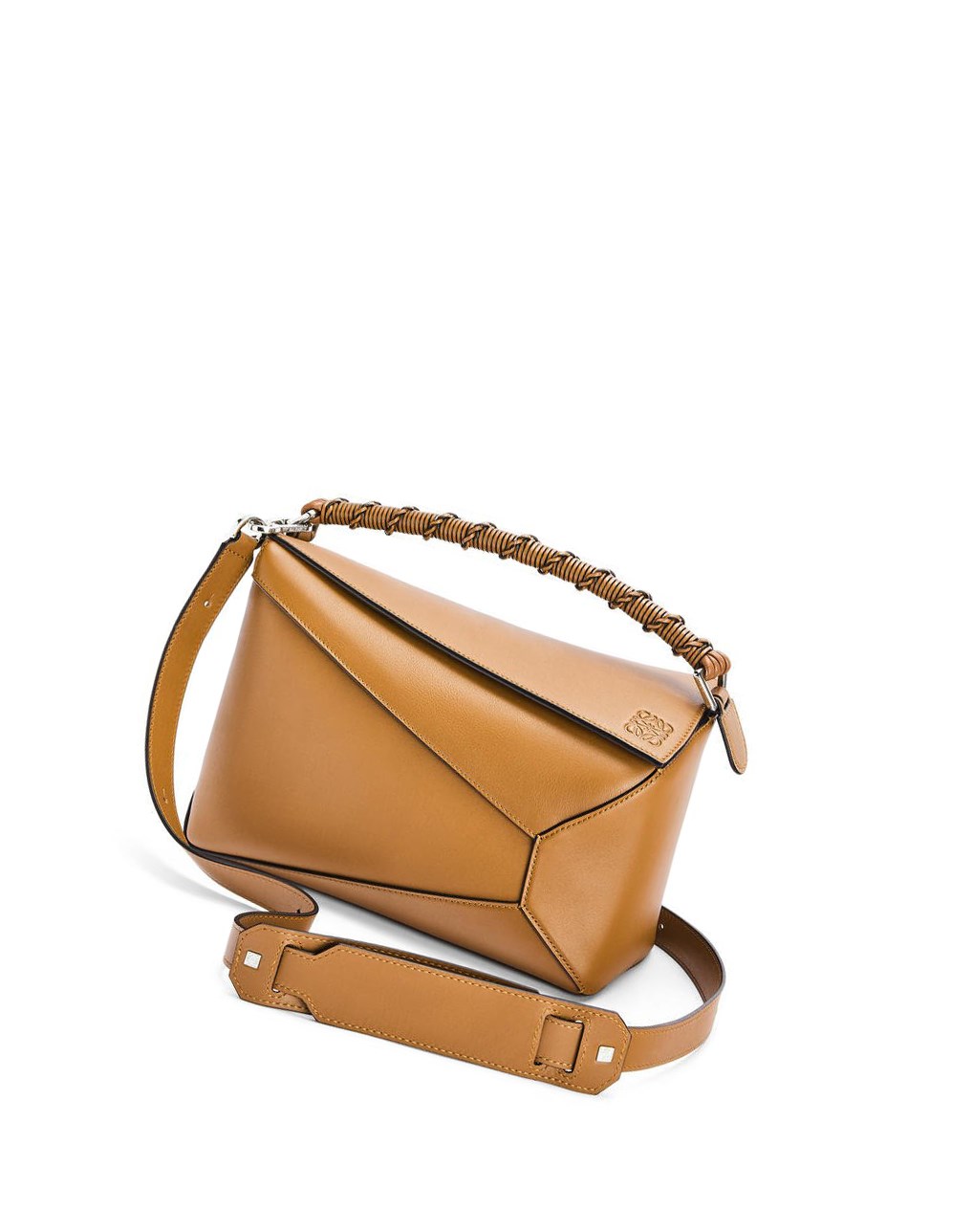 Loewe Puzzle Edge bag in nappa calfskin Warm Desert | KOWMB-4561