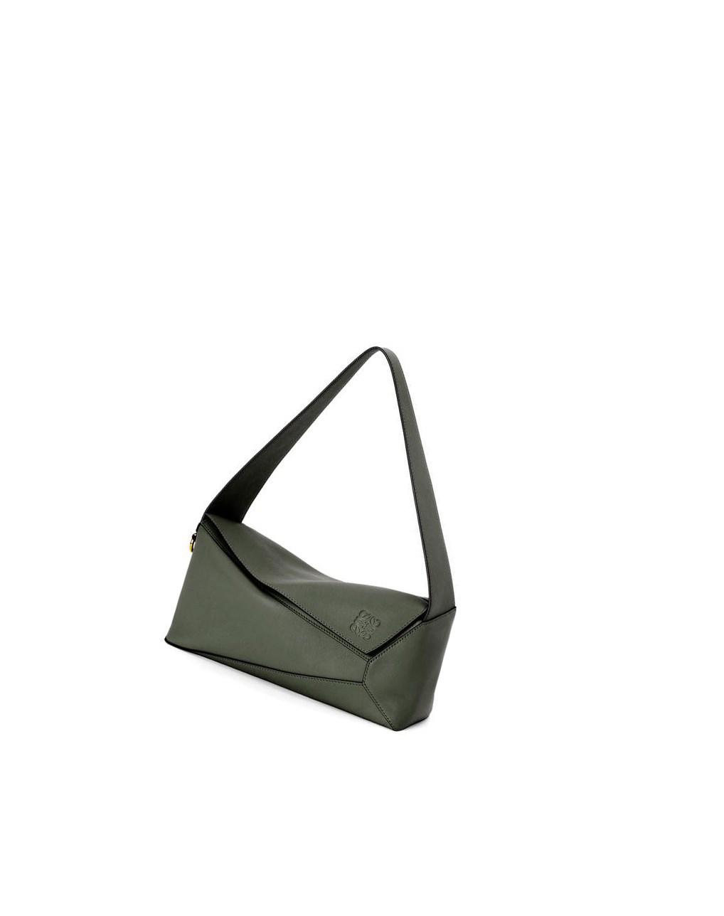 Loewe Puzzle Hobo bag in nappa calfskin Kaki | FQUDK-1076