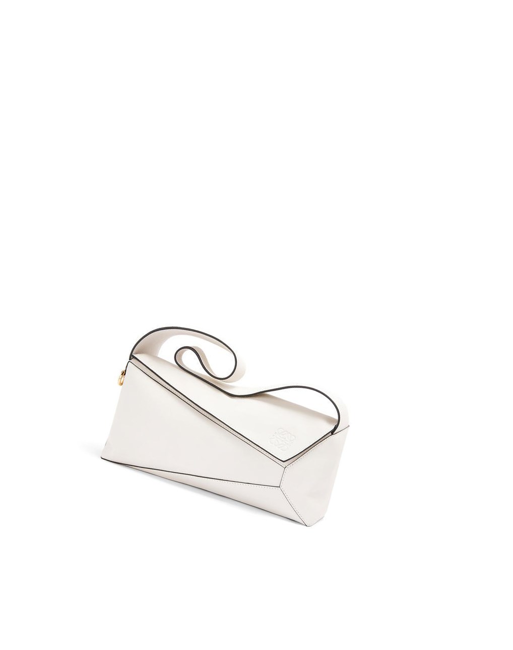 Loewe Puzzle Hobo bag in nappa calfskin Blancos | HDOQI-7603