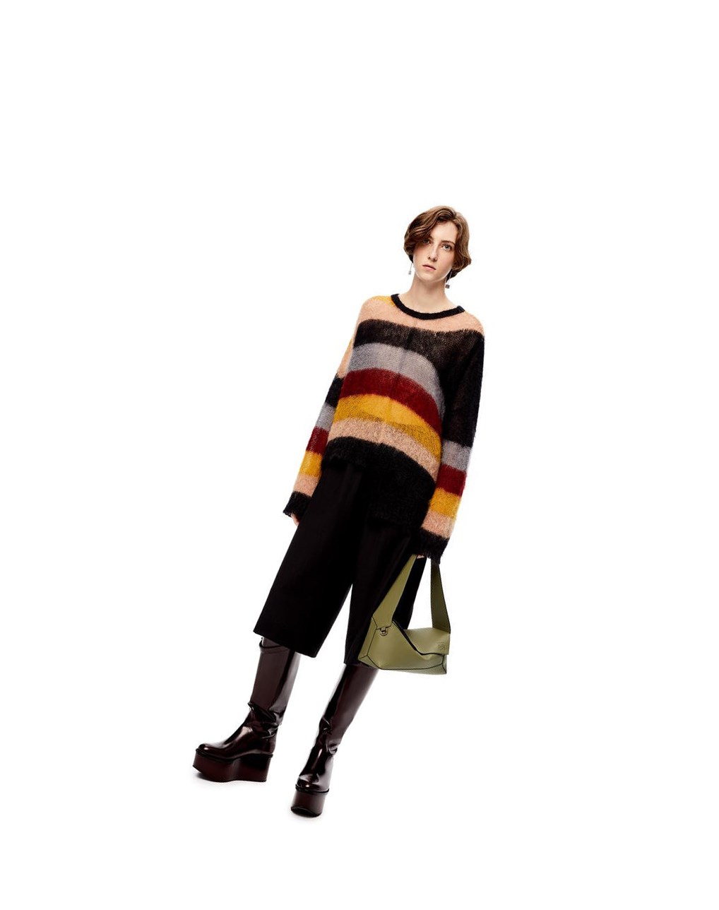 Loewe Puzzle Hobo bag in nappa calfskin Verdes | SHJKY-7634