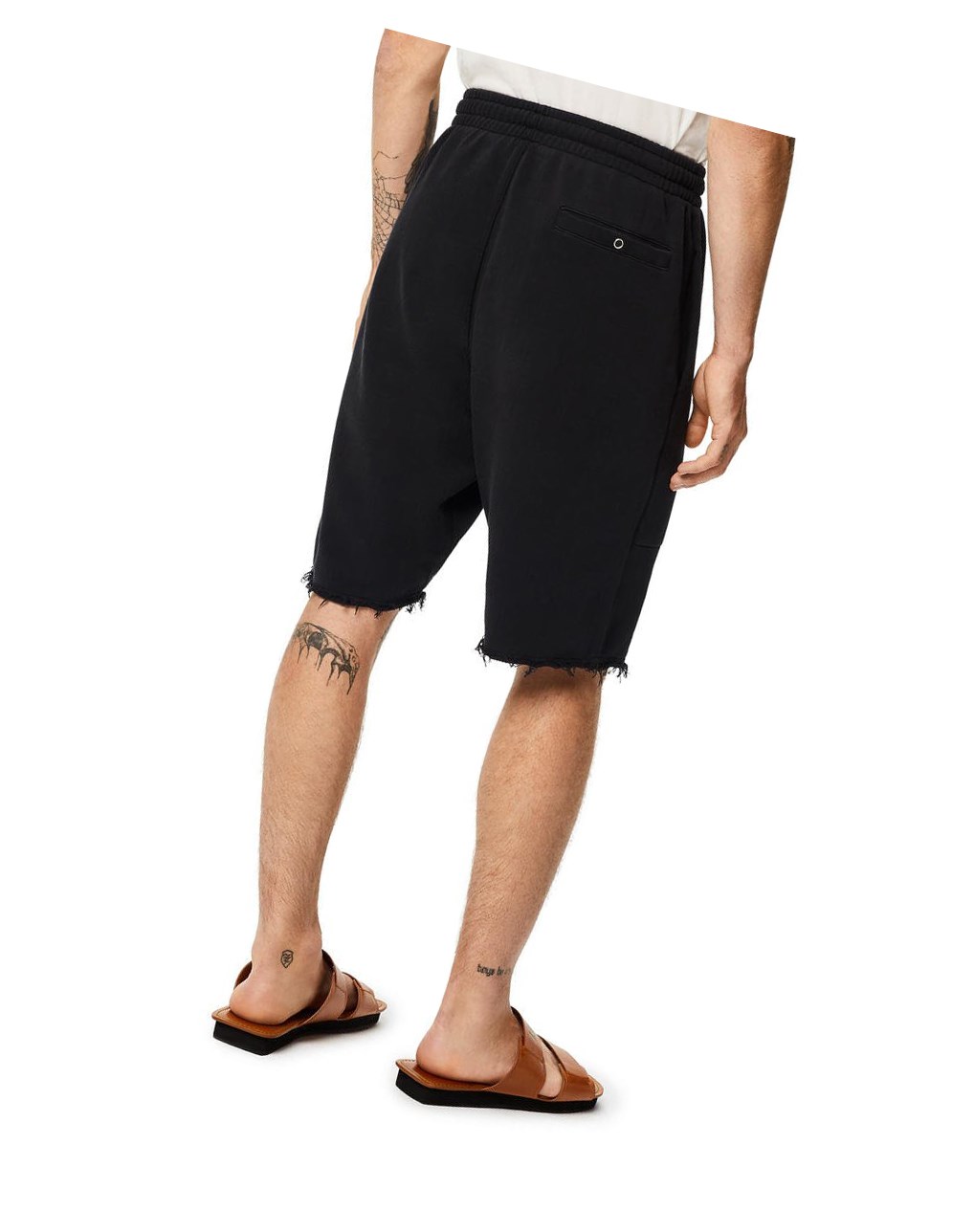 Loewe Rainbow patch shorts in cotton Negros | QNADB-1439