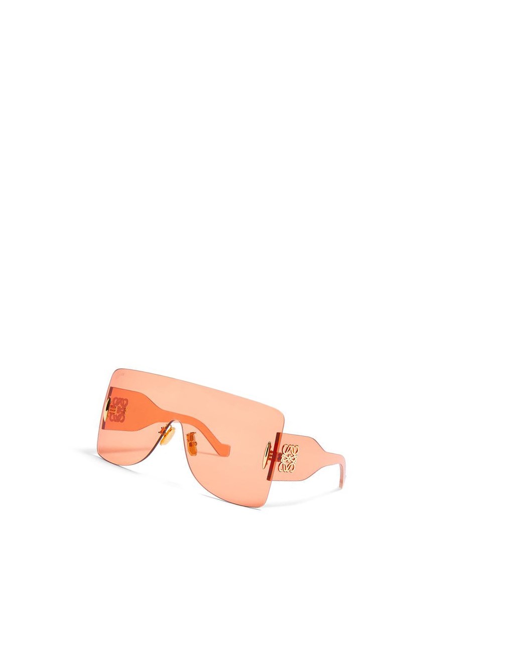 Loewe Rectangular mask sunglasses in nylon Naranjas | AZYWS-0746