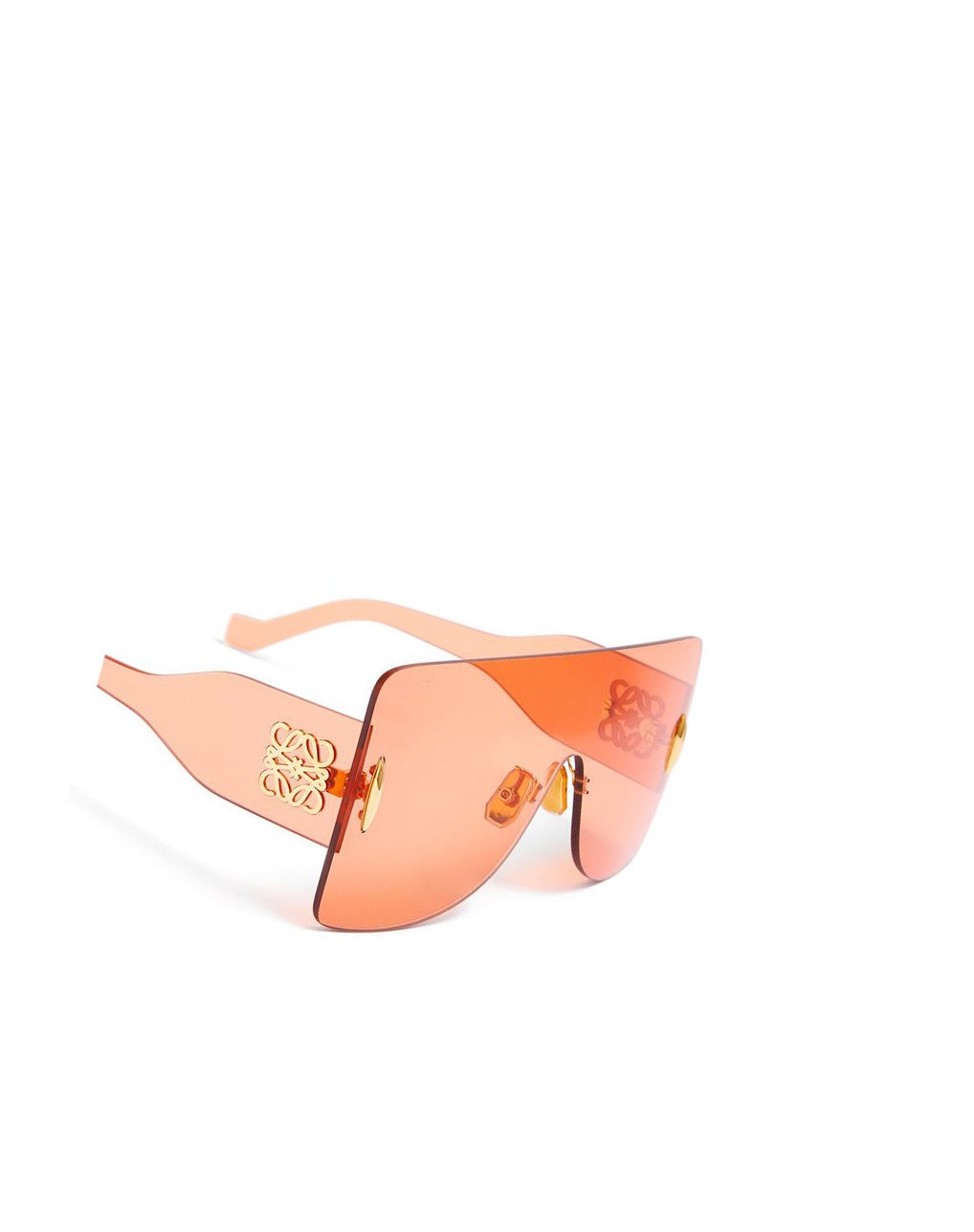Loewe Rectangular mask sunglasses in nylon Naranjas | AZYWS-0746
