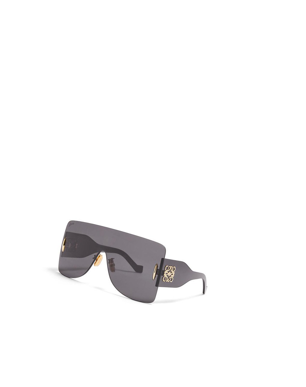 Loewe Rectangular mask sunglasses in nylon Negros | GXHUV-7540