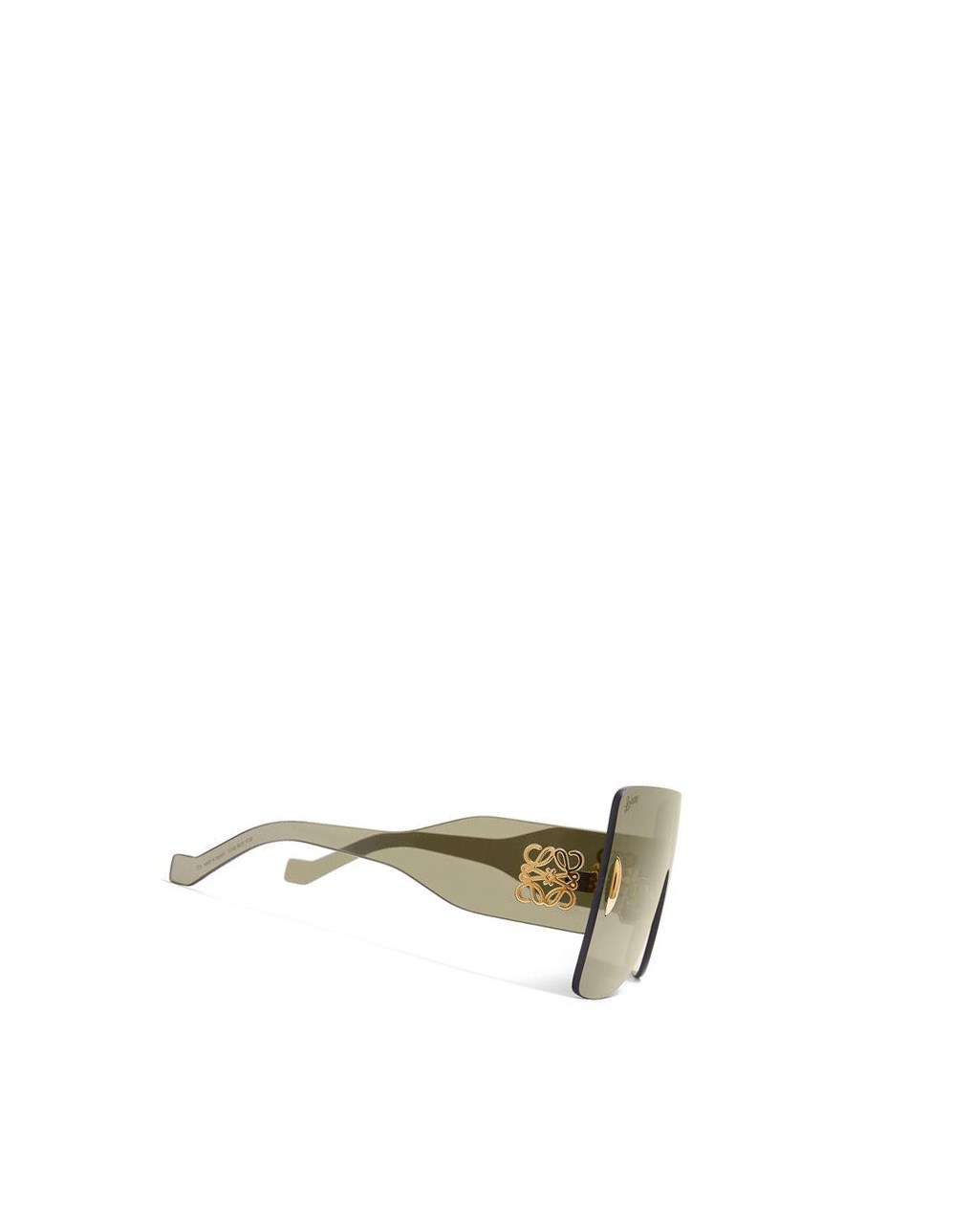 Loewe Rectangular mask sunglasses in nylon Verdes Oscuro | HUSLQ-7861