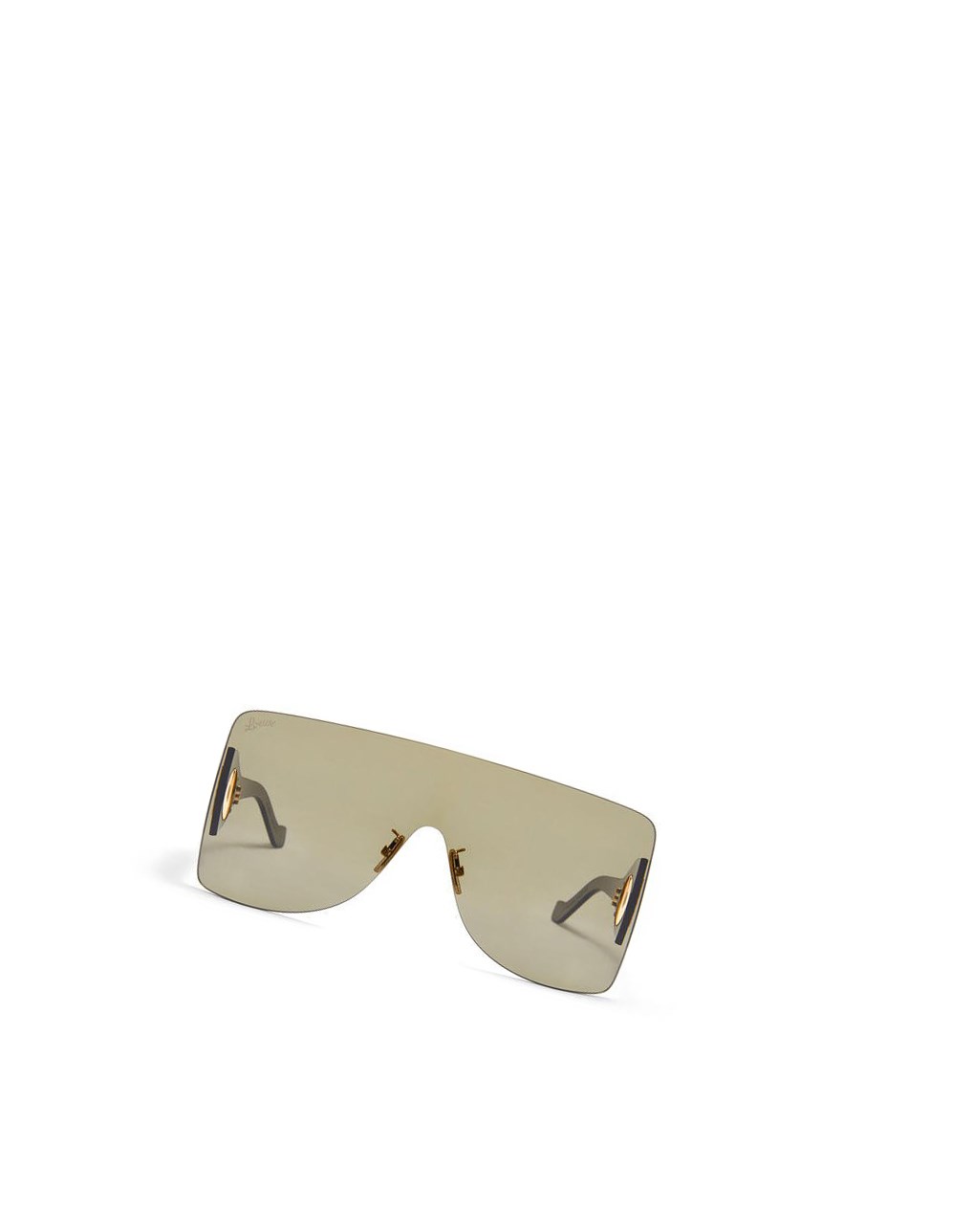 Loewe Rectangular mask sunglasses in nylon Verdes Oscuro | HUSLQ-7861
