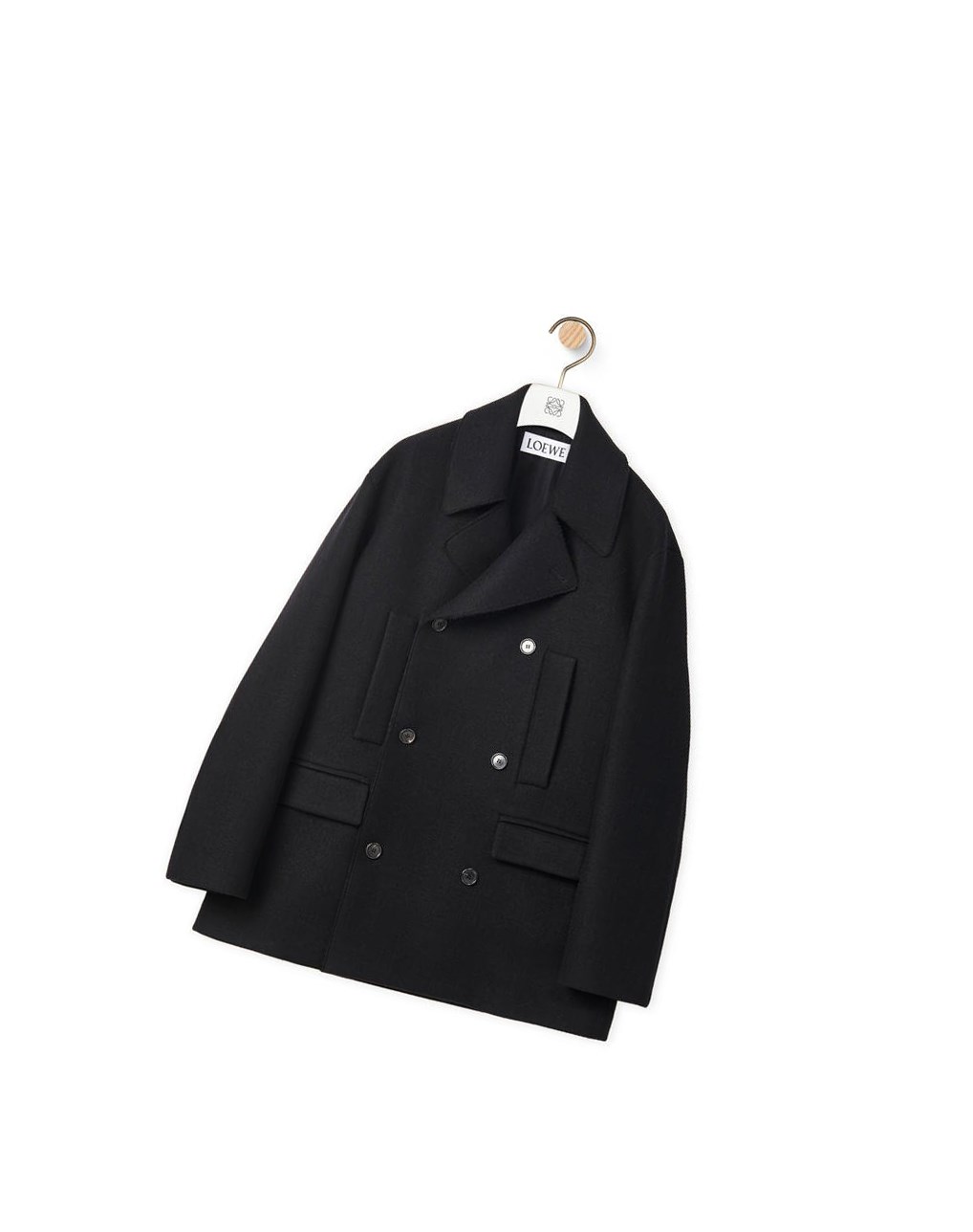Loewe Relaxed peacoat in wool Negros | XCWJO-3541
