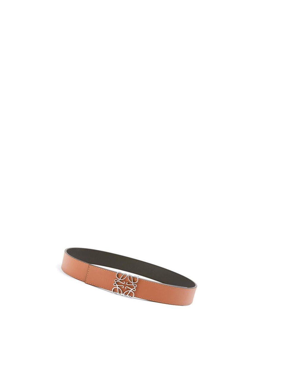 Loewe Reversible Anagram belt in smooth calfskin Negros | EMTKF-3567