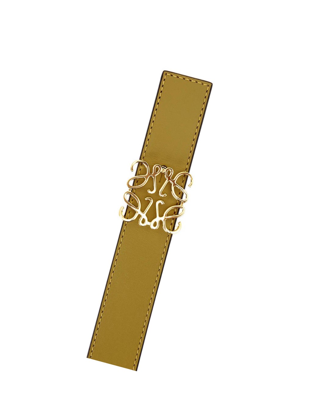 Loewe Reversible Anagram belt in smooth calfskin Dorados | GLJDE-2398