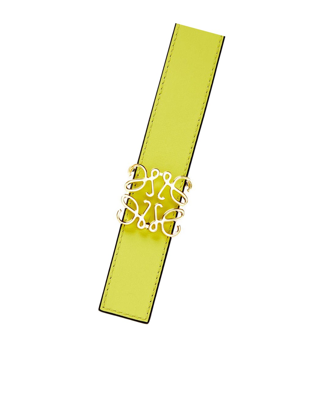 Loewe Reversible Anagram belt in smooth calfskin Dorados | GLJDE-2398