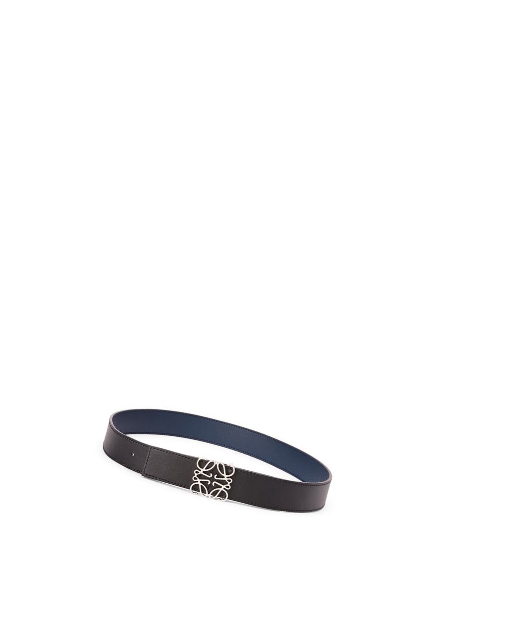 Loewe Reversible Anagram belt in smooth calfskin Negros | HXDES-2743