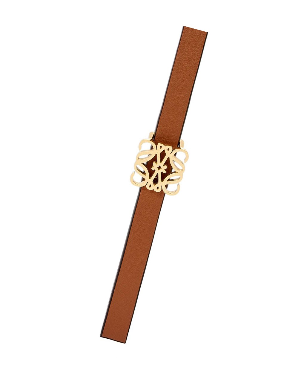Loewe Reversible Anagram belt in smooth calfskin Negros Dorados | IPVSW-0496