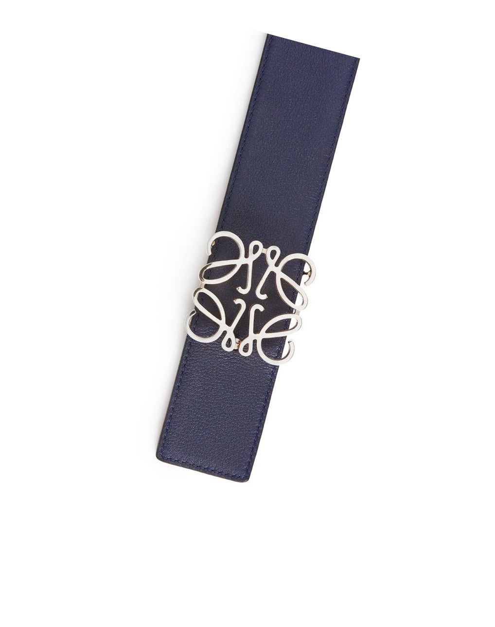 Loewe Reversible Anagram belt in smooth calfskin and brass Negros | JNZUW-1256