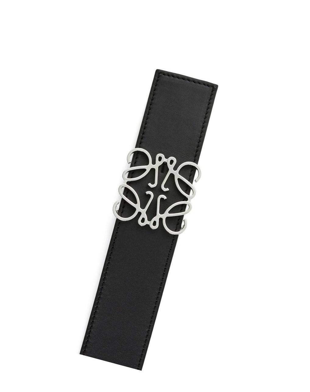 Loewe Reversible Anagram belt in smooth calfskin and brass Negros | TBFUJ-6372