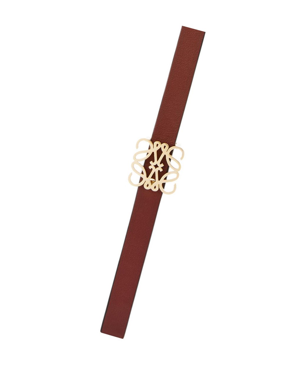 Loewe Reversible Anagram belt in smooth calfskin Rojos Dorados | WKRTM-3047