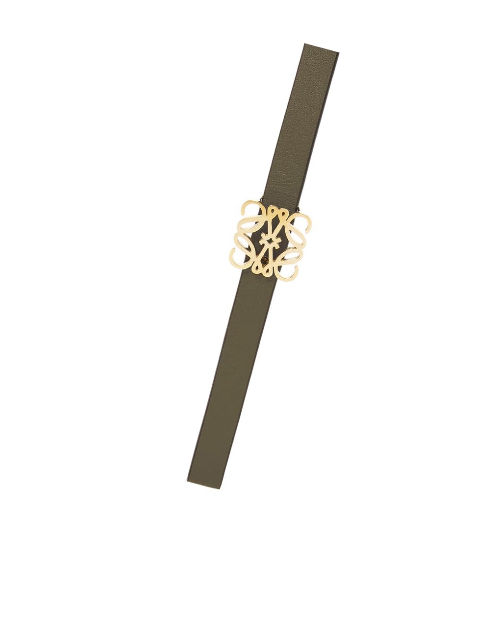 Loewe Reversible Anagram belt in smooth calfskin Amarillos Verdes Dorados | WZXCF-9271