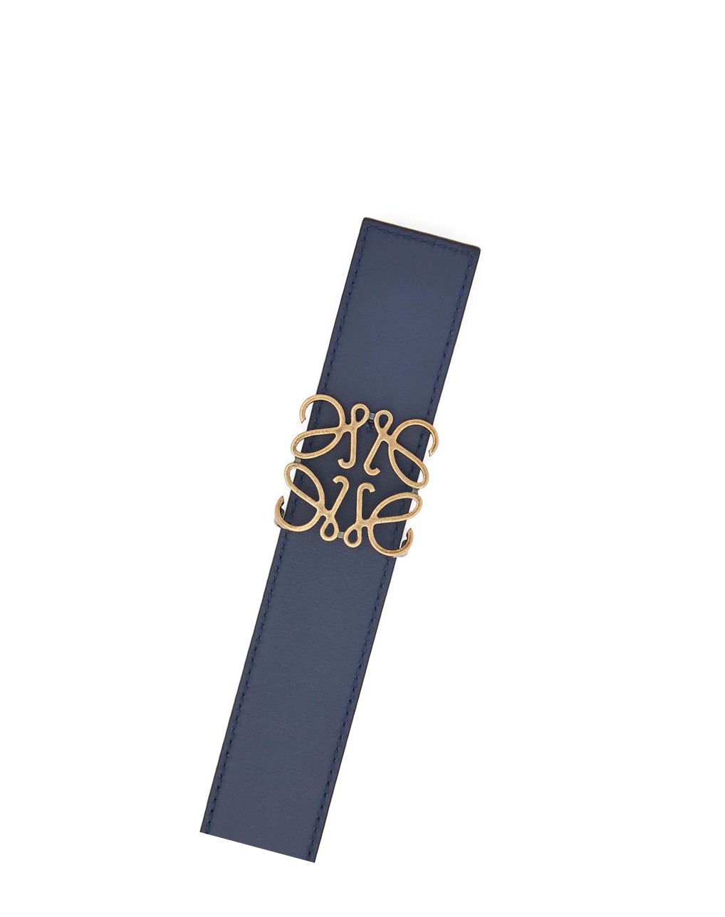 Loewe Reversible Anagram belt in soft grained calfskin Negros Dorados | BXASN-0867