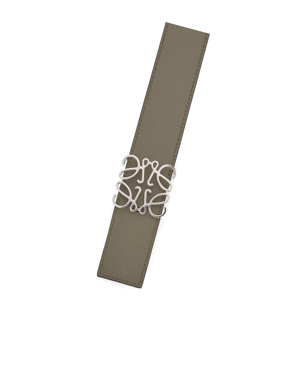 Loewe Reversible Anagram belt in soft grained calfskin Azules Kaki Verdes | EXDFA-0697