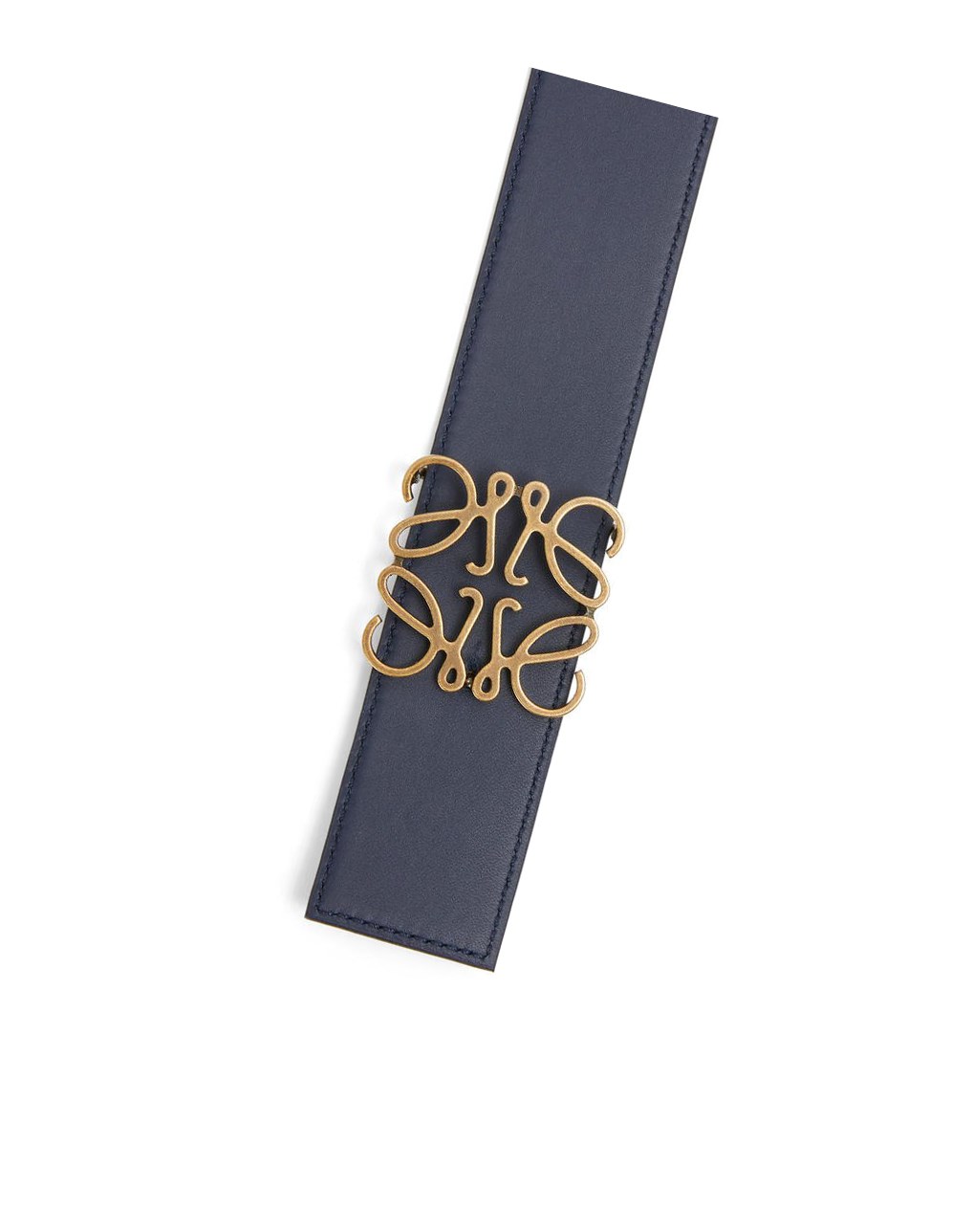 Loewe Reversible Anagram belt in soft grained calfskin Negros Dorados | NOSQV-6581