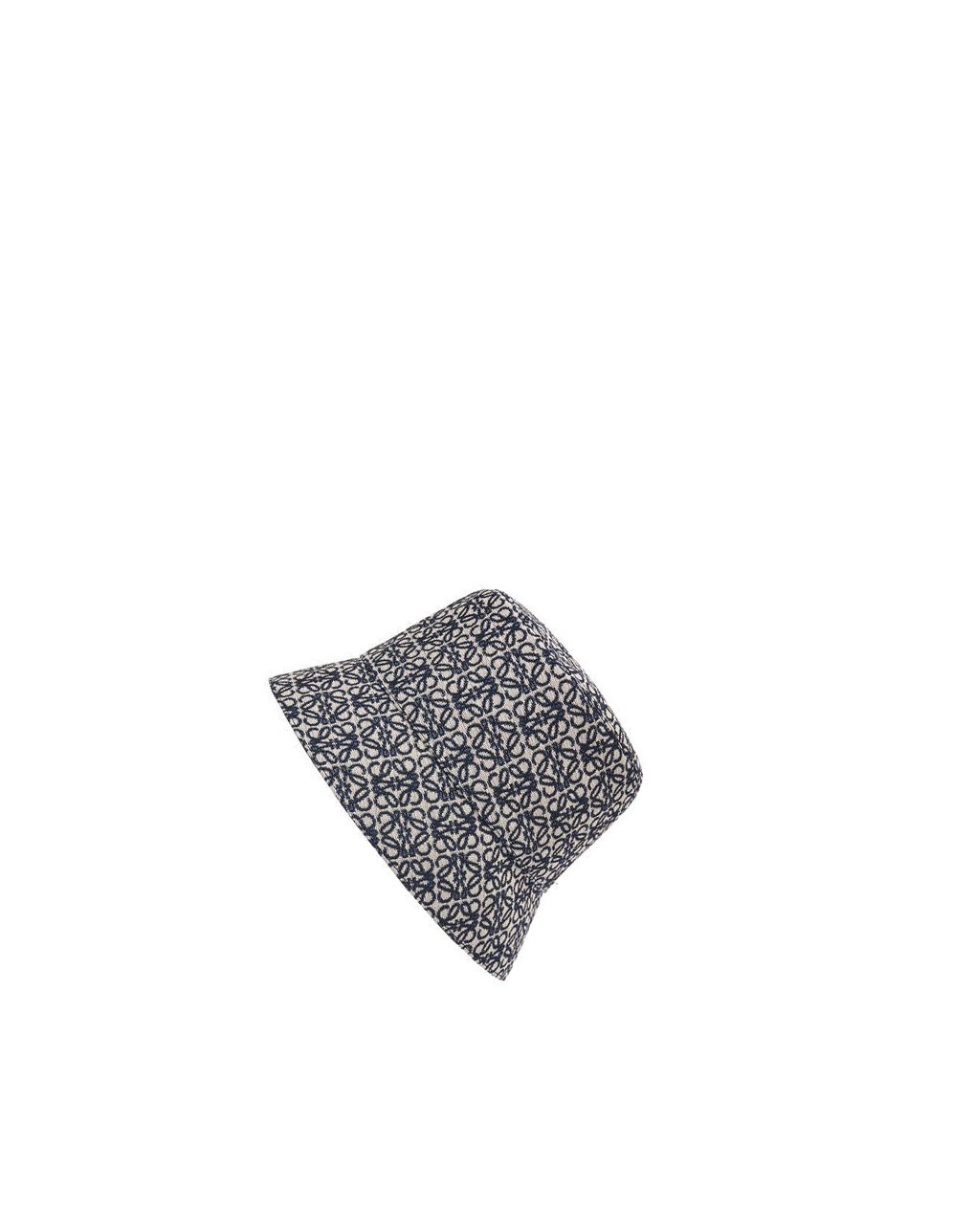 Loewe Reversible Anagram bucket hat in jacquard and nylon Azul Marino Negros | XOTEH-3251