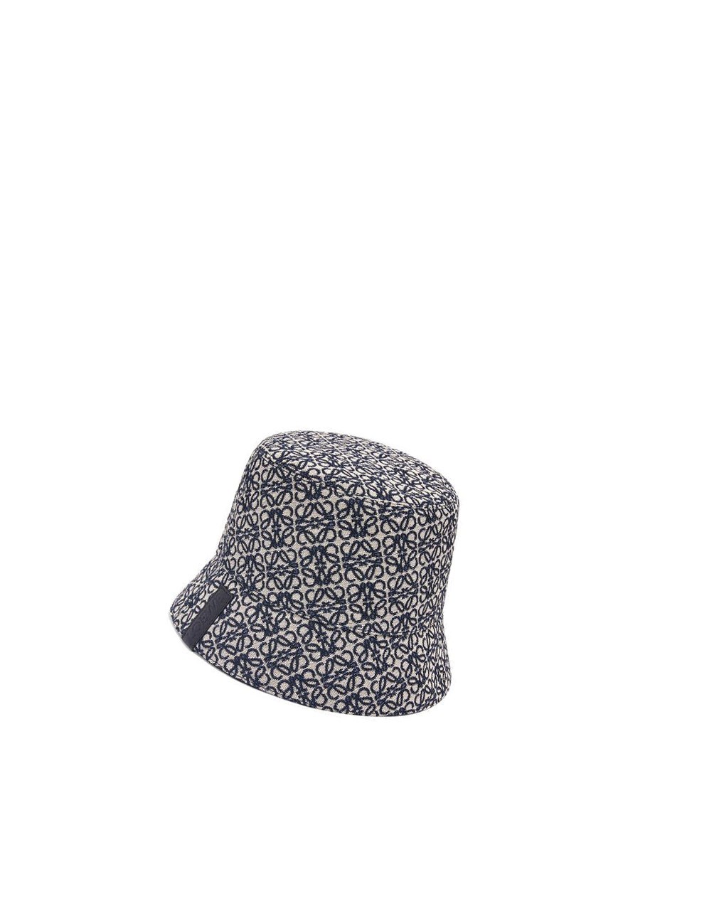 Loewe Reversible Anagram bucket hat in jacquard and nylon Azul Marino Negros | XOTEH-3251