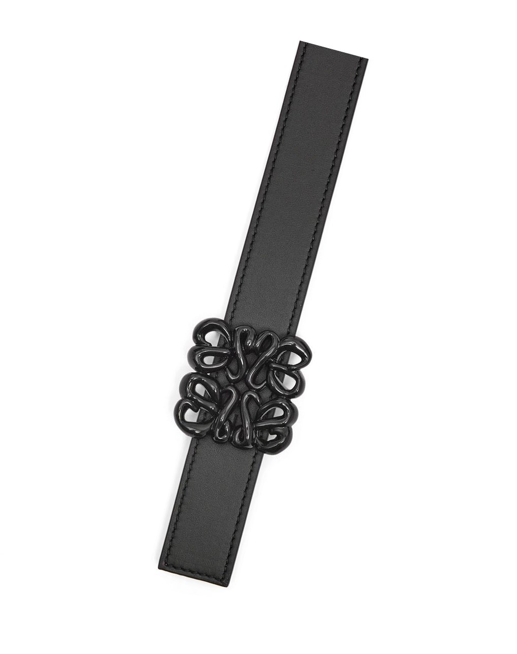 Loewe Reversible Inflated Anagram belt in soft calfskin Negros | SHTIR-8359