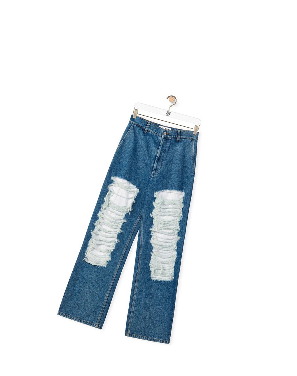 Loewe Ripped baggy jeans in denim Azules | DGKXF-0854