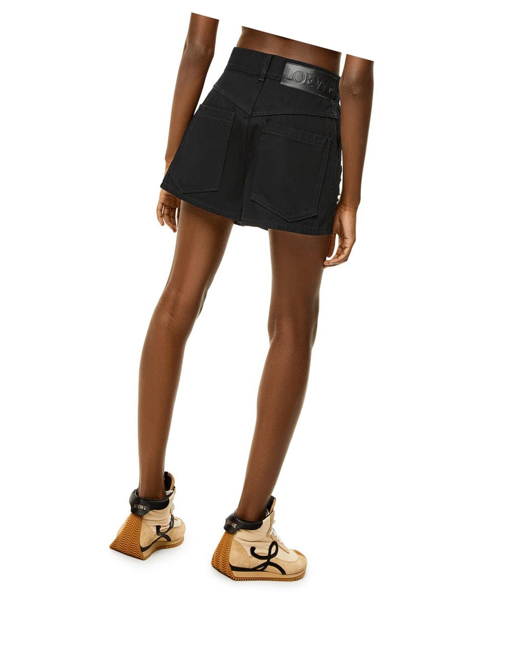 Loewe Ripped shorts in denim Negros | IGJFS-8630