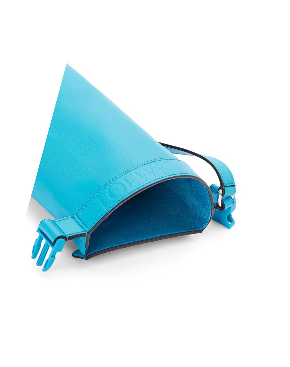Loewe Roll Top Sling in supple smooth calfskin Cyan | CHTBF-2365