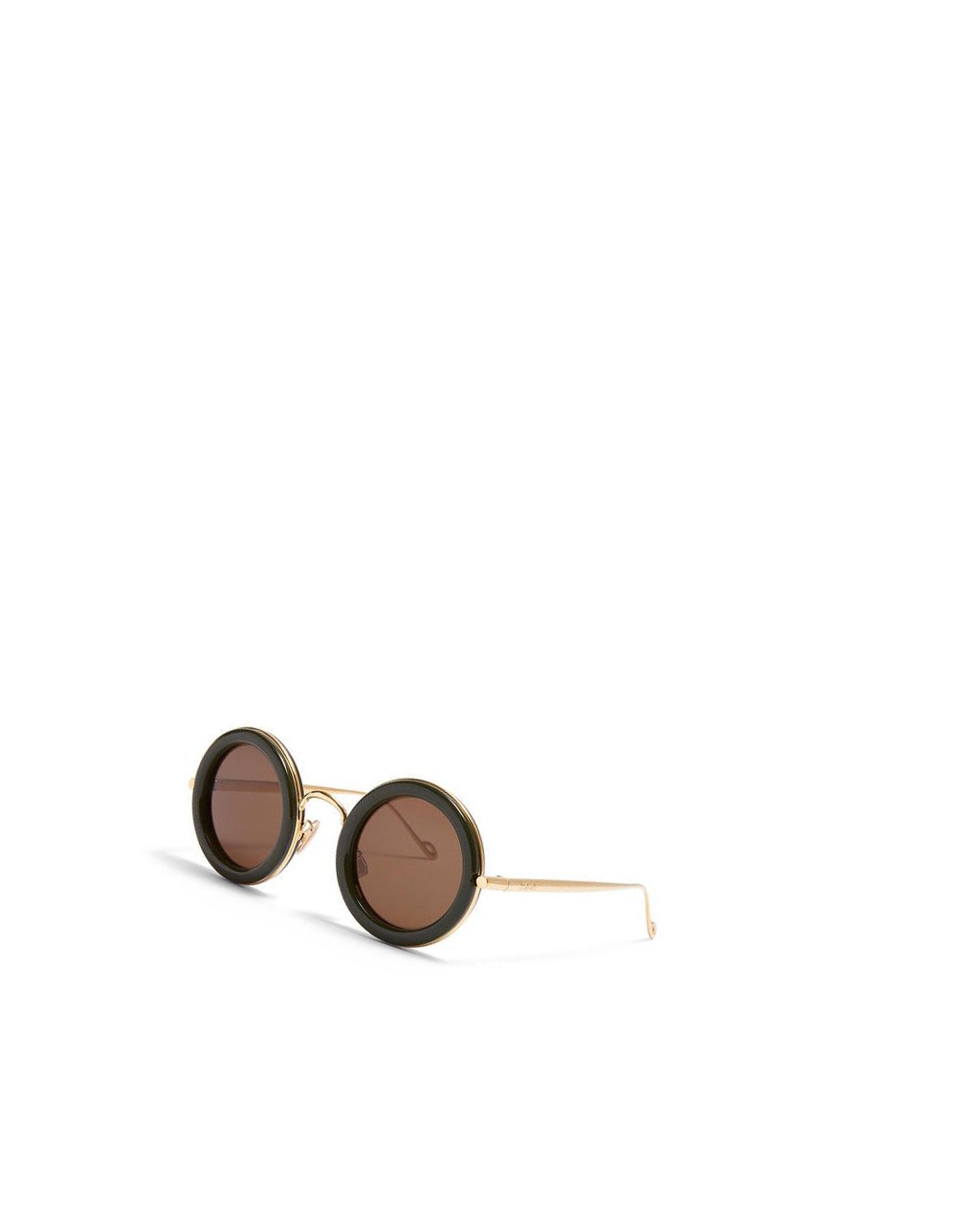 Loewe Round sunglasses in acetate Kaki Verdes Dorados | PFBQH-3095