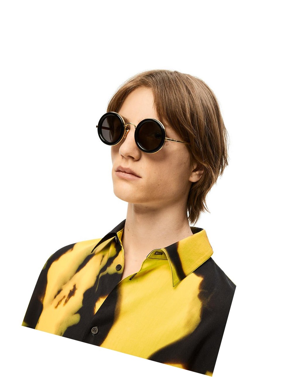 Loewe Round sunglasses in acetate Negros Dorados | UPWLG-8561