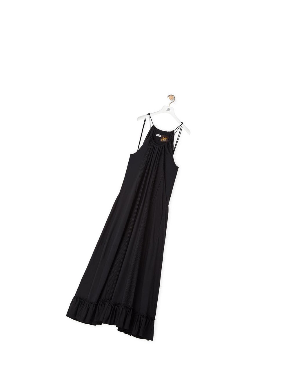 Loewe Ruffle dress in viscose Negros | OYKAC-3215