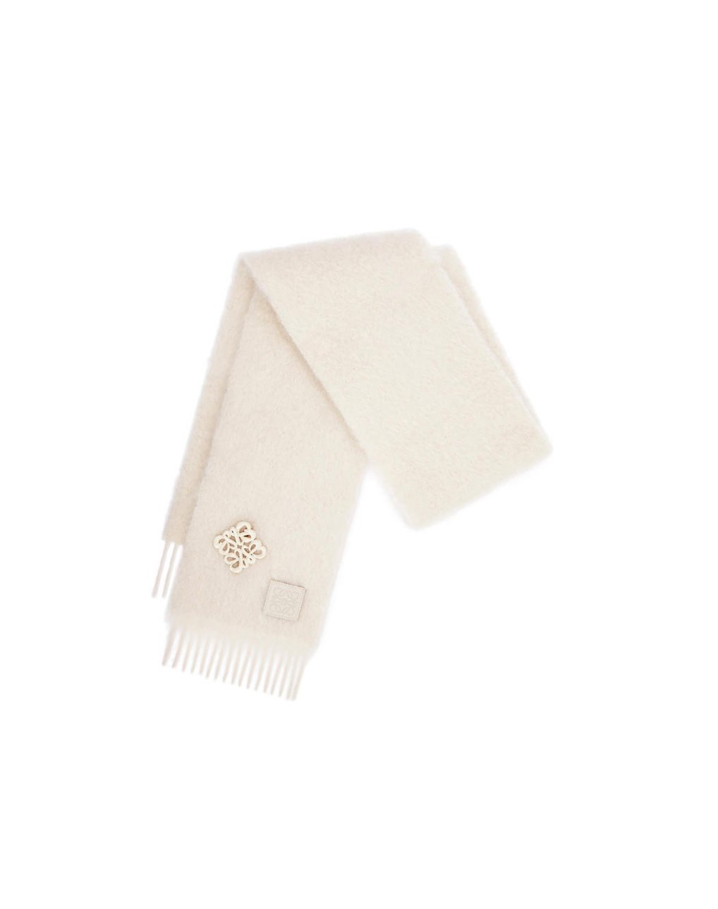 Loewe Scarf in mohair and wool Blancos | TDCHA-3275