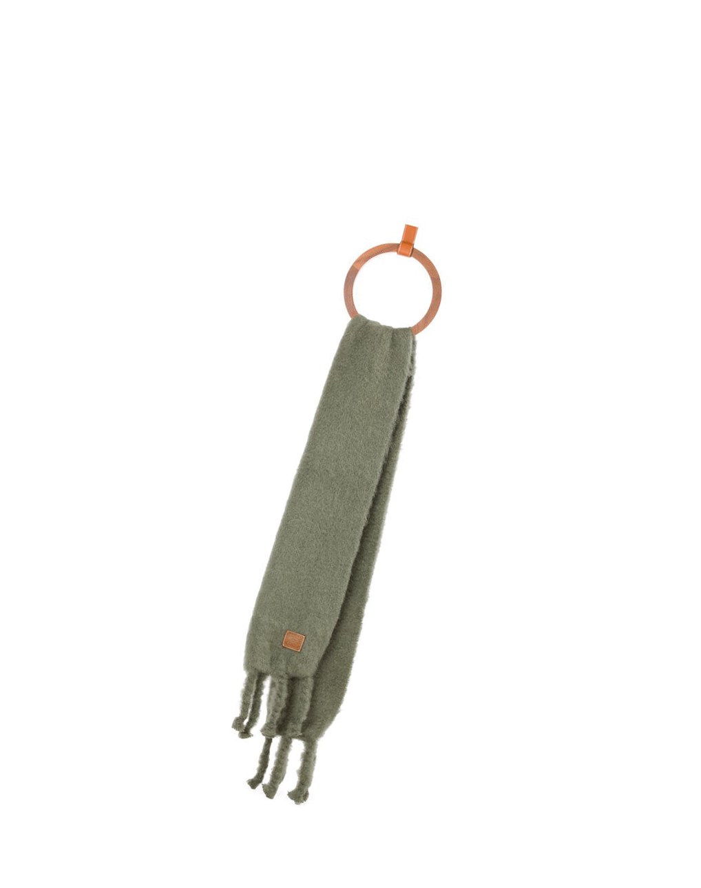 Loewe Scarf in mohair and wool Verde Oliva | APEYK-3725