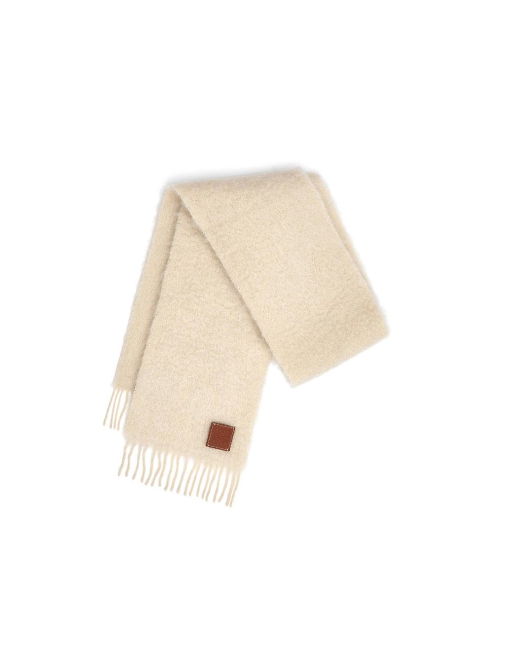 Loewe Scarf in wool and mohair Blancos | CTLMQ-8132