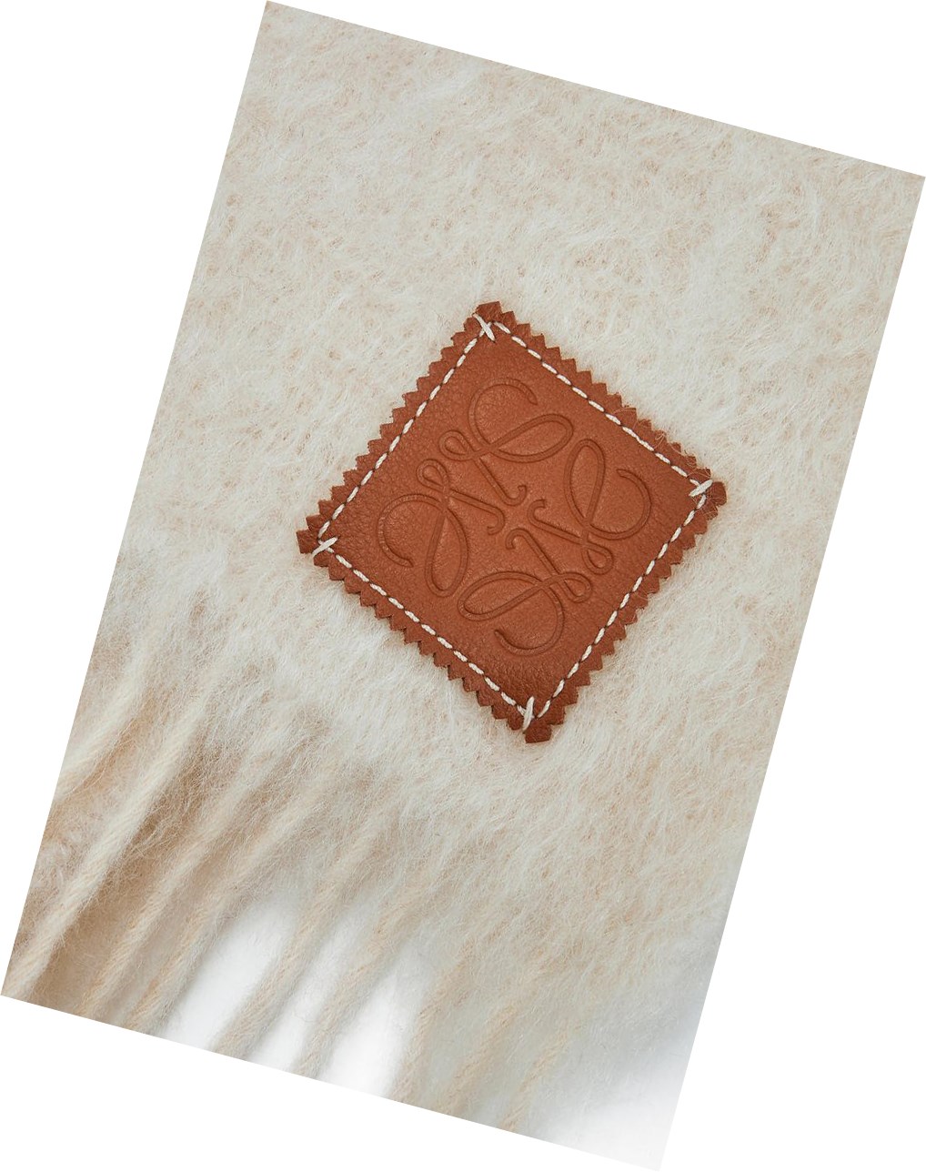 Loewe Scarf in wool and mohair Blancos | CTLMQ-8132