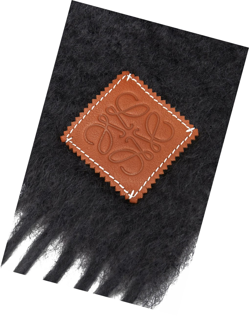 Loewe Scarf in wool and mohair Negros | TOJZG-0371